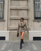 Oversized blazer and shorts set