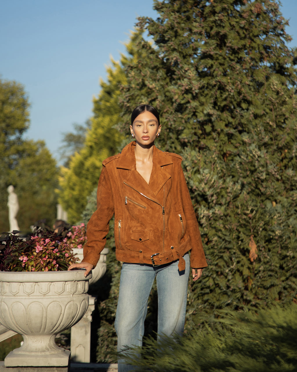 Premium quality genuine leather jacket with soft finish